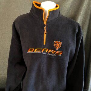 Chicago Bears NFL Navy & Orange Fleece Pullover Men's 2XL